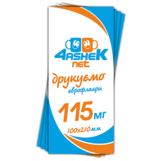 Флаєр 100х210мм 115мг