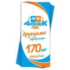 Флаєр 100х210мм 170мг