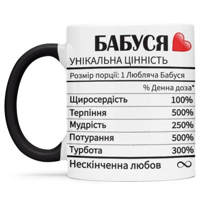 Чашка для  бабусі - 00301