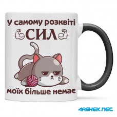 Чашка -  у самому розквіті сил моїх більше немає 00501